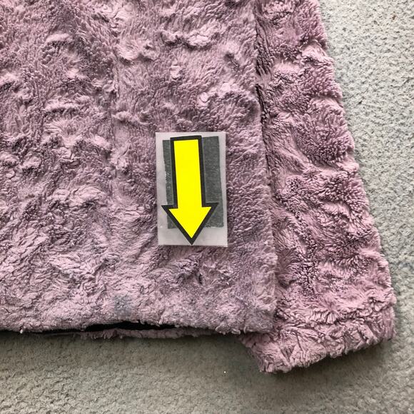 The North Face NF0A3Y7E Reversible Mossbud Swirl Jacket Girls XL Black Purple - Picture 10 of 16